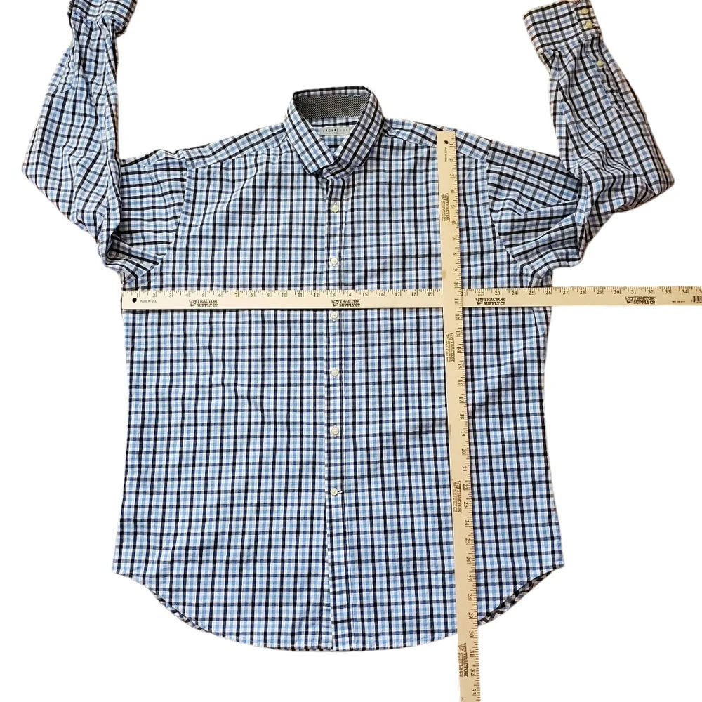 Men's Jack Stone by Thomas Dean Long Sleeve Button‎ Down Shirt Size XL